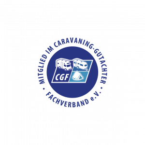 CGF Logo als Zeichen der Mitgliedschaft im Caravaning Gutachter Fachverband für Wohnmobil und Wohnwagen Gutachten